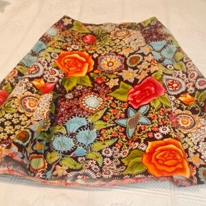 Rare Vintage Oilily Floral Velvet/Corduroy 
Numbered Ltd Ed